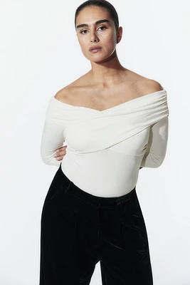 Draped Thong Bodysuit