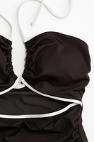 Padded-Cup Cutout Swimsuit