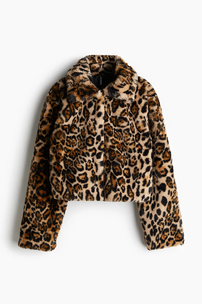 Cropped Fluffy Jacket