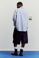 Oversized-Fit Seersucker Shirt
