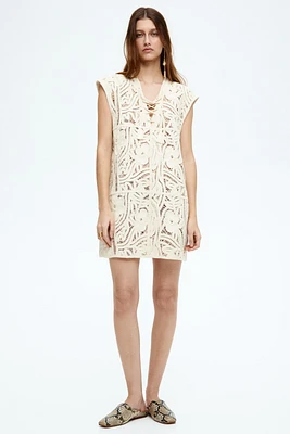 Crochet-Look Dress