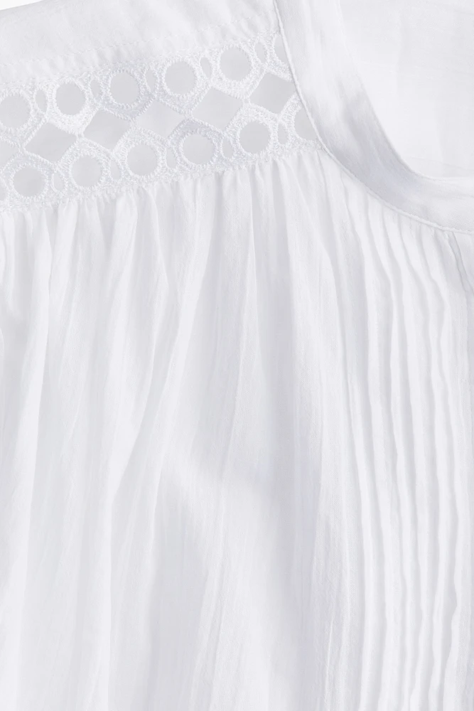MAMA Blouse Before & After avec dentelle