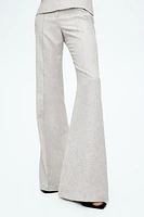 Flared Creased Pants
