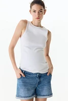 MAMA Denim Shorts