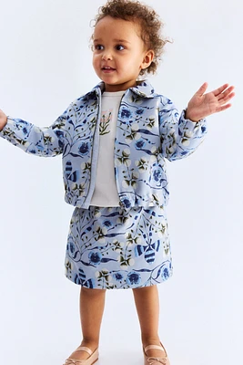 Jupe en tissu jacquard à motif