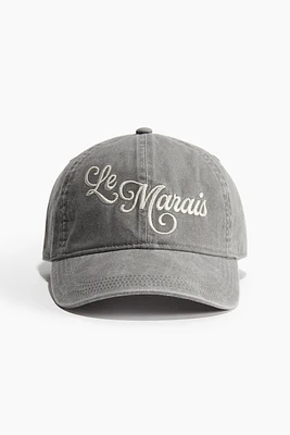 Casquette en coton avec motif