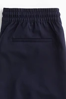 Creased Pants with Drawstring