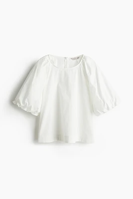 Blouse à manches bouffantes