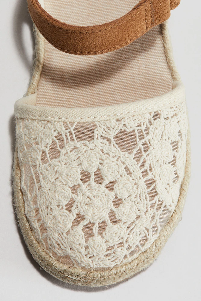 Crochet-Look Sandals
