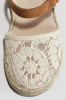 Crochet-Look Sandals