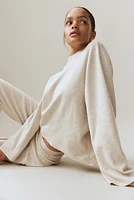 Oversized Curved-Hem Sweater