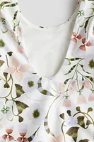 Costume de bain à manches bouffantes