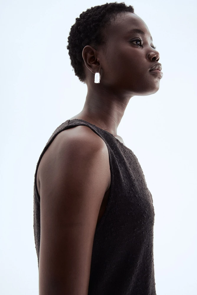 Textured-Knit Tank Top