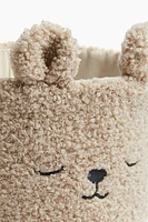 Teddy Fleece Storage Basket