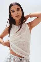 Rib-knit vest top
