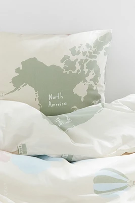 Patterned Twin Duvet Cover Set
