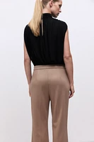 Flared Jersey Pants