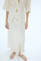 MAMA Before & After Tie-Belt Shirt