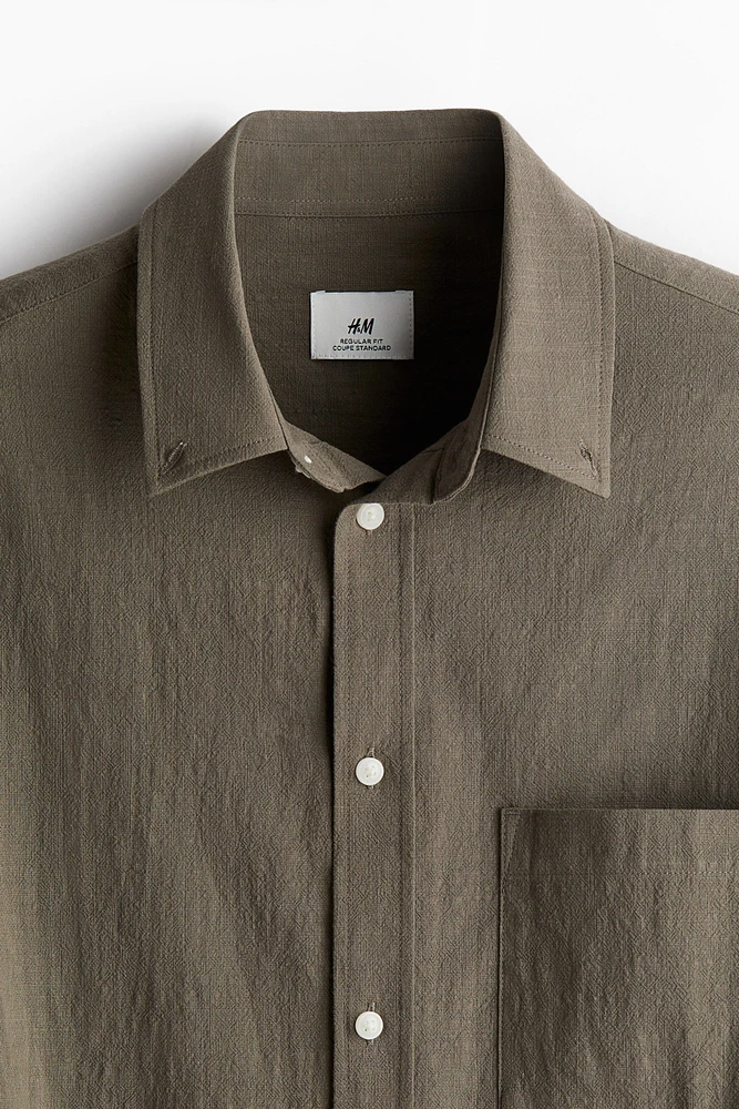 Regular Fit Textured Shirt