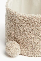 Teddy Fleece Storage Basket