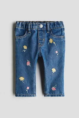 Embroidery-Detail Jeans