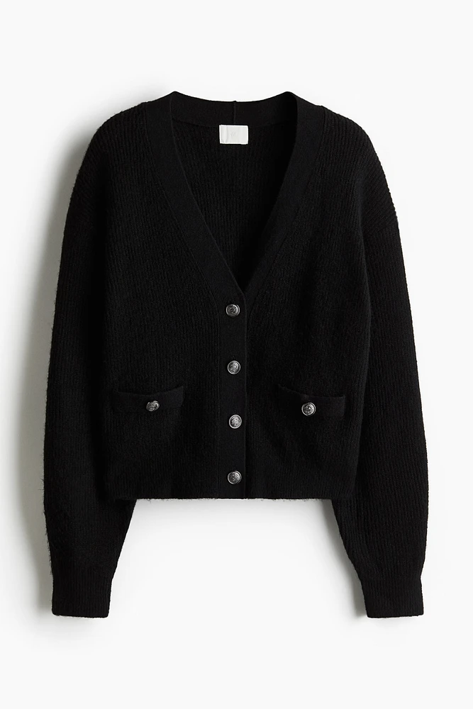 Rib-Knit Cardigan