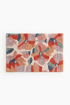 Patterned Cotton Bath Mat
