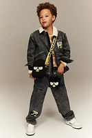 Teddy-Fleece-Lined Denim Jacket