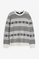 Regular Fit Jacquard-knit Sweater