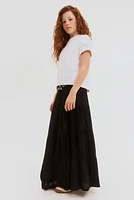 Smocked Tiered Skirt