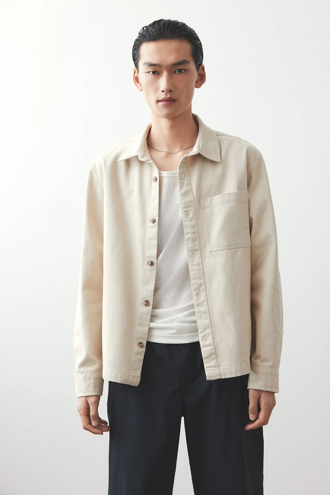 Regular-Fit Cotton Twill Overshirt