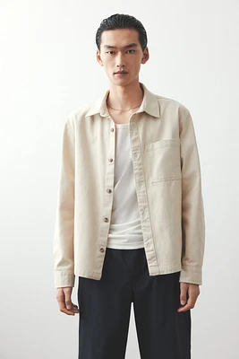 Regular-Fit Cotton Twill Overshirt