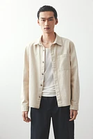 Regular-Fit Cotton Twill Overshirt