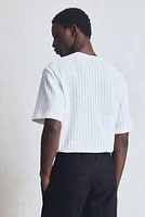 Regular Fit Crochet-Look T-Shirt