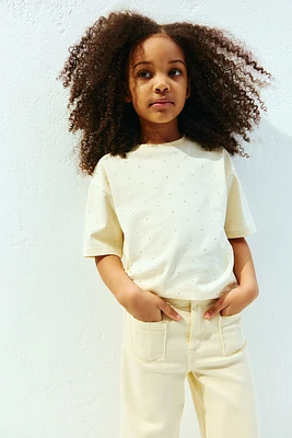 Rhinestone-Embellished T-Shirt
