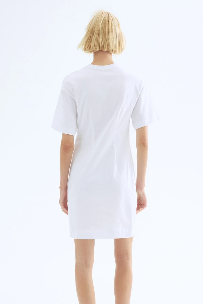 Defined-Waist T-Shirt Dress