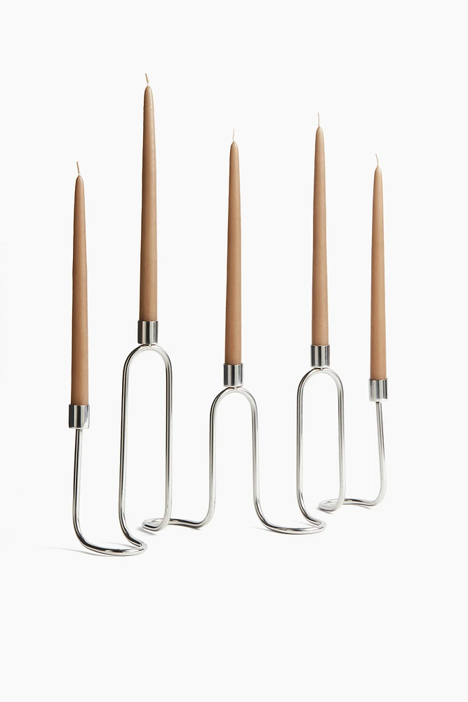 Wavy Metal Candelabra