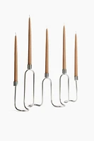 Wavy Metal Candelabra