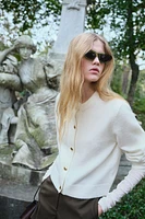 Fine-Knit Cardigan