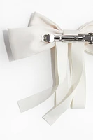 Satin Bow Hair Clip