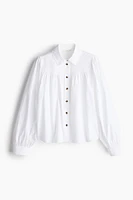 Balloon-sleeved Blouse