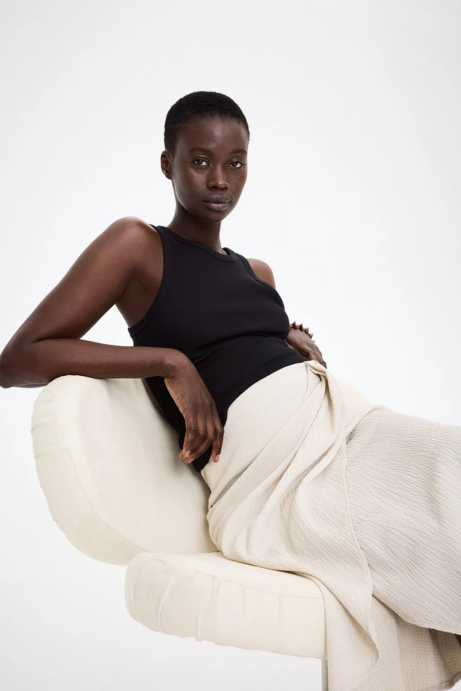 MAMA Textured Jersey Wrap Skirt