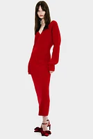 Rib-Knit Dress