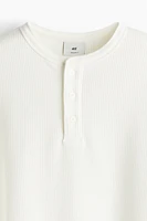 Regular Fit Ribbed Long-Sleeved Shirt