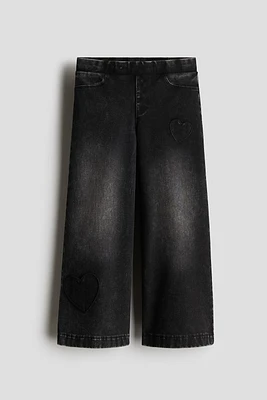 Wide Denim-look Pants