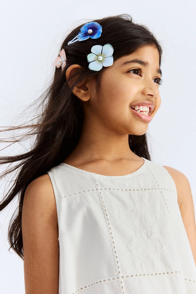 Embroidered Cotton Poplin Dress