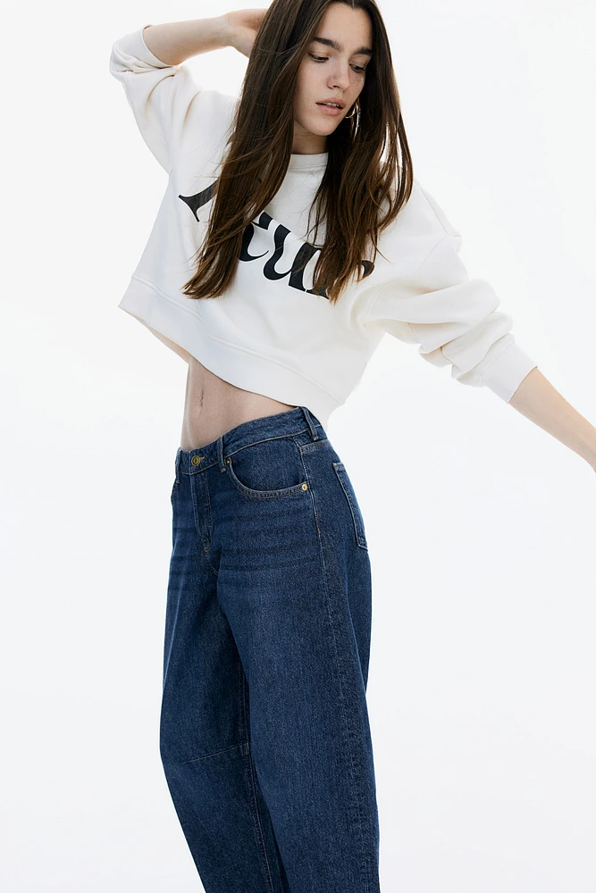 Barrel Regular Cropped Jeans