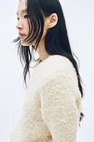 Fuzzy Knit Top