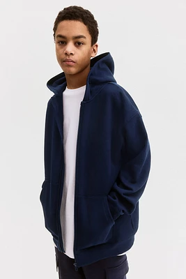 Veste à capuchon glissière