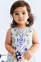 Printed Seersucker Dress